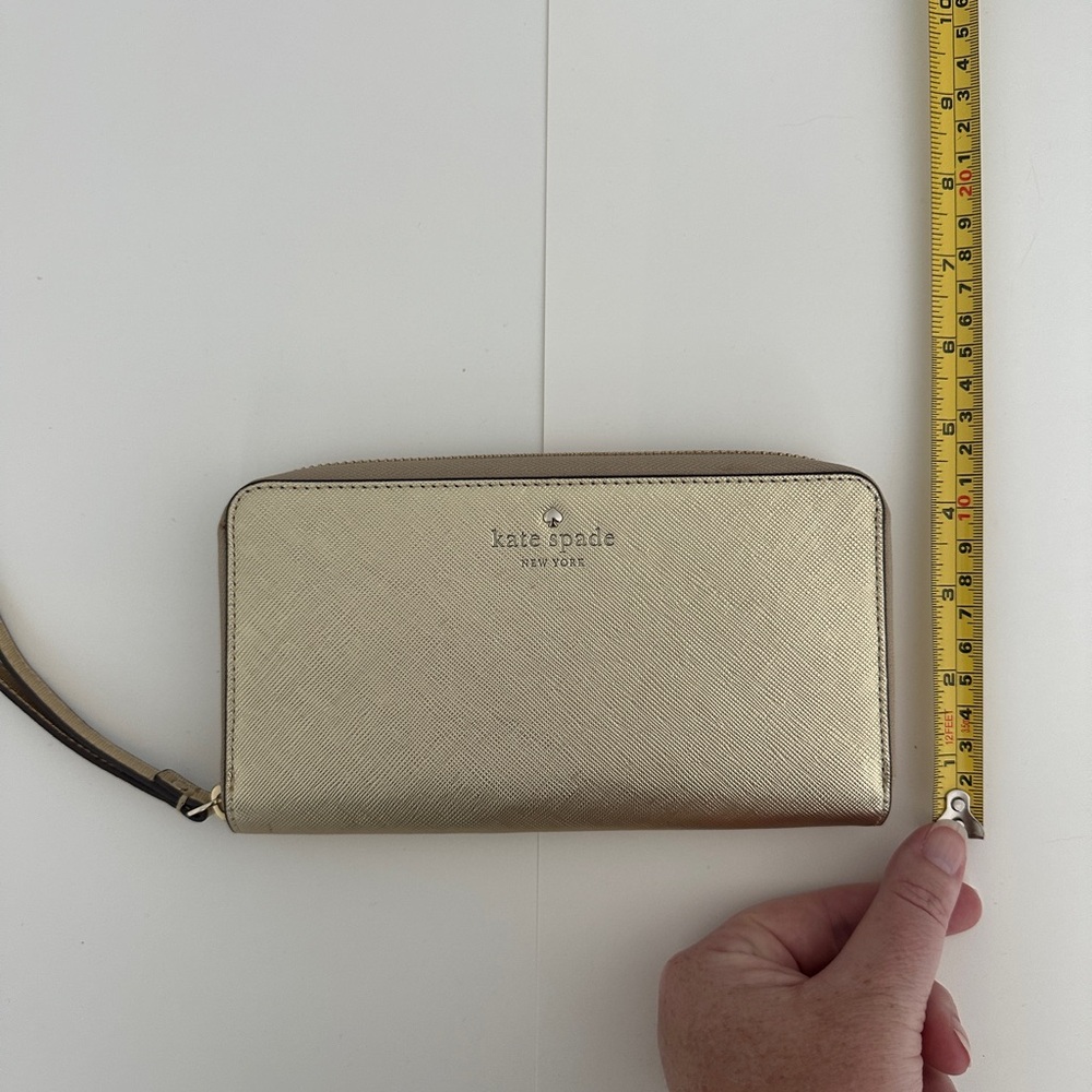 Kate Spade Gold Wristlet Wallet - Picture 10 of 11